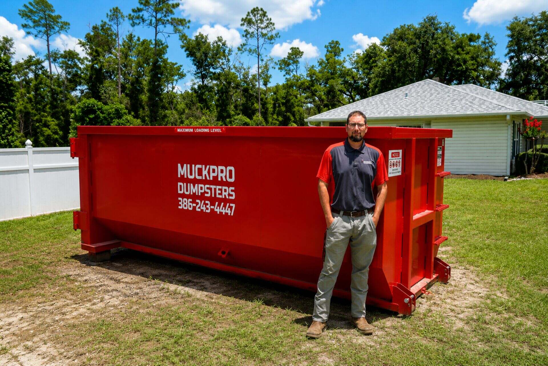 20 yard roll-off dumpster rental in Live Oak FL