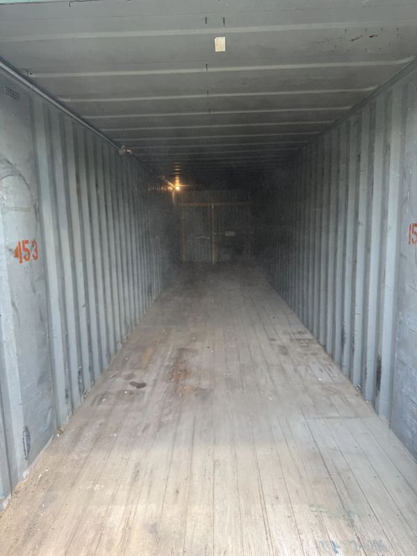 Storage container completely emptied after Muckpro junk removal