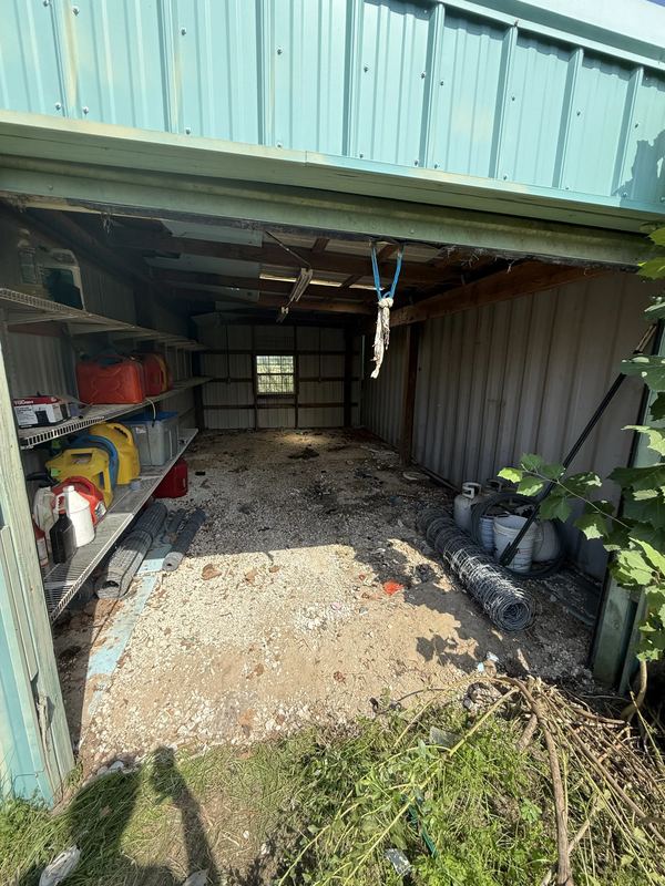Same shed cleared and swept after Muckpro junk removal